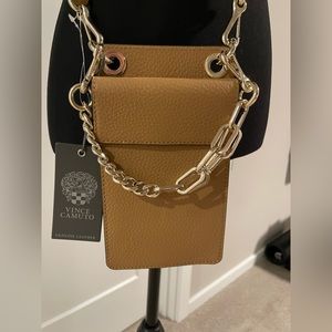 NWT Vince Camuto Crossbody w/ gold chain